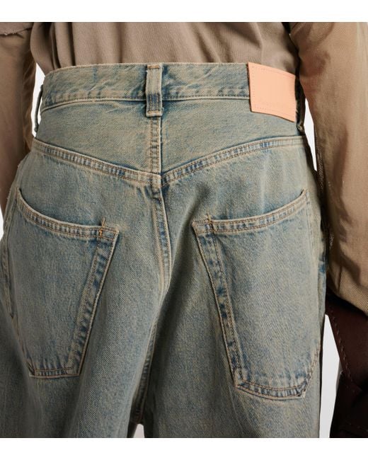 Acne Gray Delta Mid-rise Wide-leg Jeans