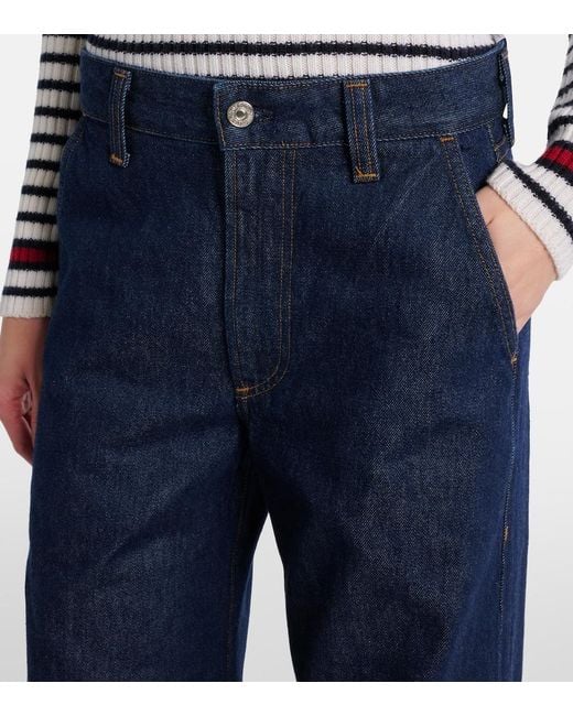 Citizens of Humanity Blue X Argent Beverly Mid-Rise Wide-Leg Jeans