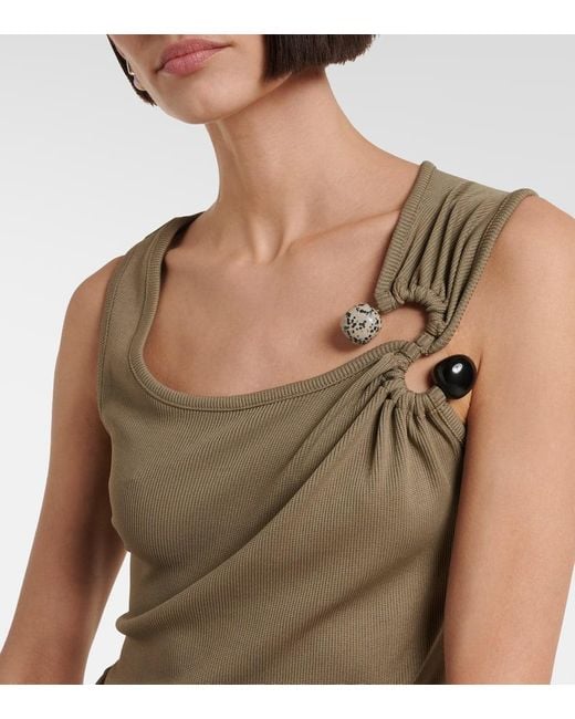 Christopher Esber Green S-Buckle Tank Top