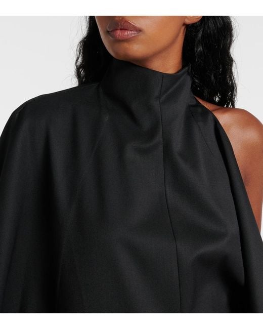Alaïa Black Open-Back Wool Grain De Poudre Jumpsuit