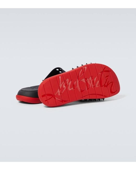 Christian Louboutin Pantoletten Take It Easy in Red für Herren