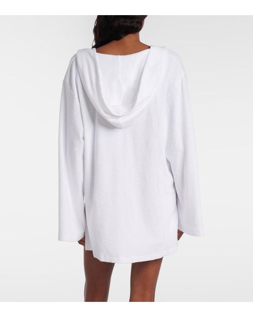 cotton terry polo dress cover-up Cotton terry beach cover-up in white - Polo Ralph Lauren