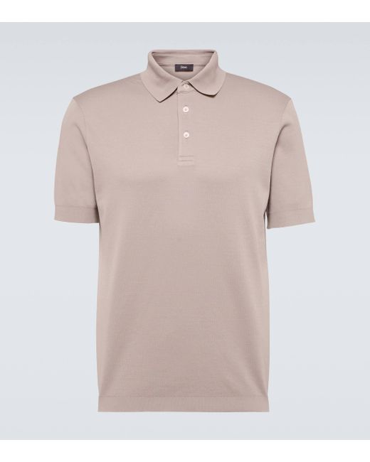 Herno Natural Cotton Polo Shirt for men