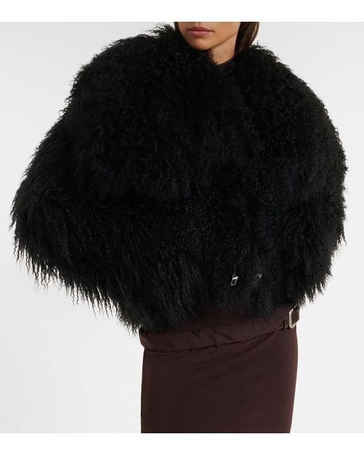 The Attico Black Shearling Jacket