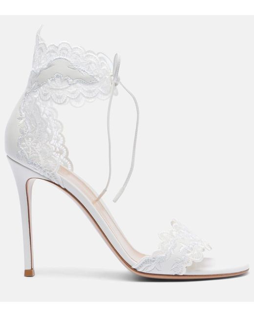 Sandali Evie 105 di Gianvito Rossi in White