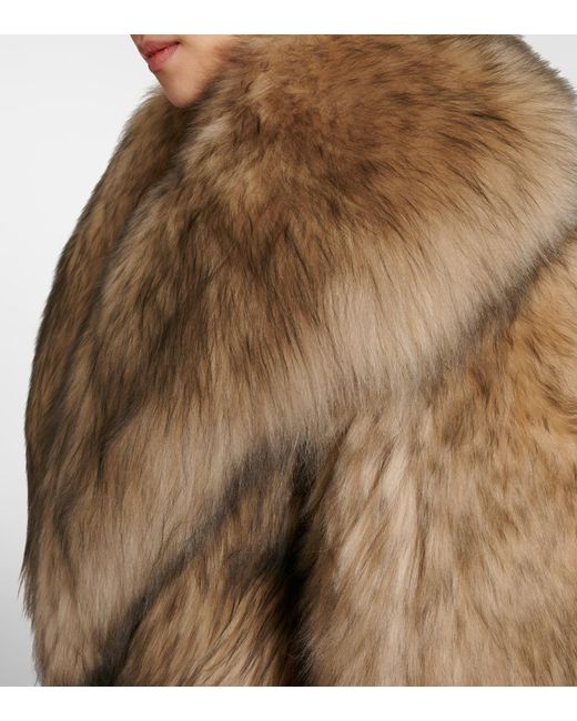 Alaïa Brown Shearling Coat