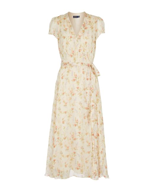 Robe longue à motif floral Polo Ralph Lauren en coloris Natural