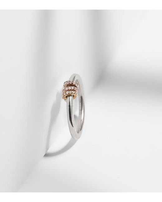 Spinelli Kilcollin White Sirius Sterling And 18Kt Ring With Diamonds