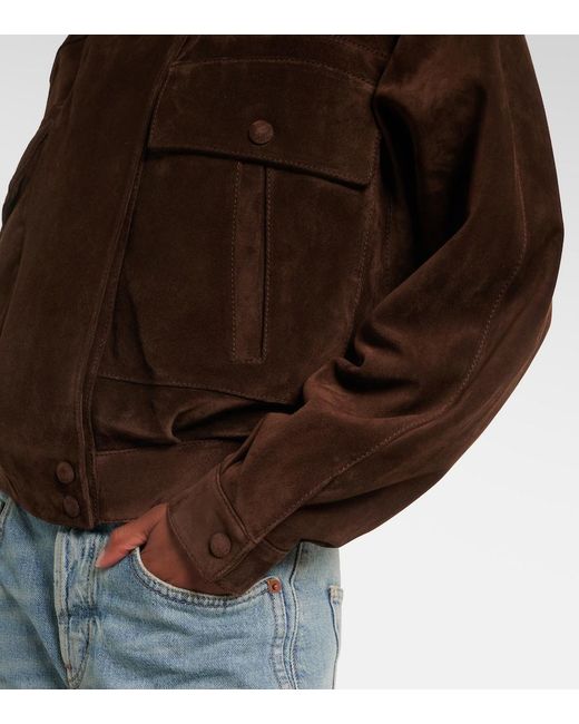 Saint Laurent Brown Suede Jacket