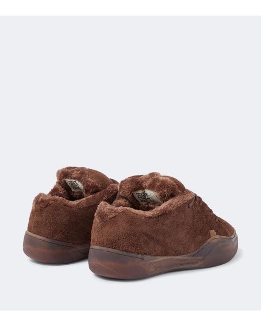 ERL Brown Vamp Skate Suede Sneakers for men