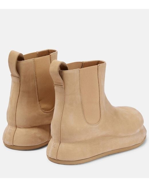 Jacquemus Natural Les Bottes Bricciola Leather Chelsea Boots