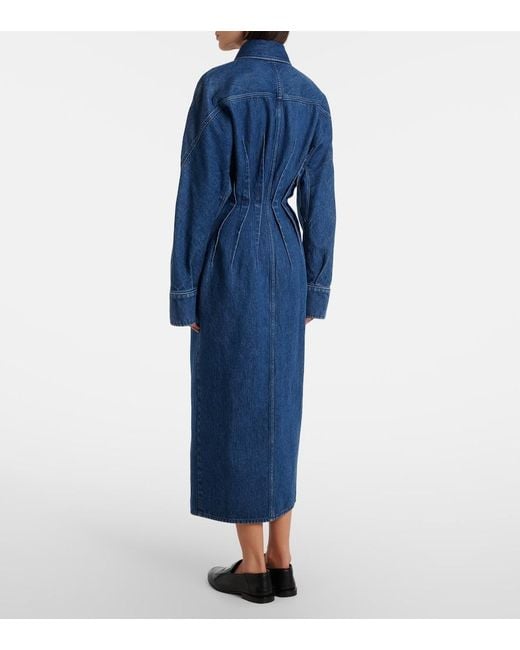 Givenchy Blue Denim Midi Dress