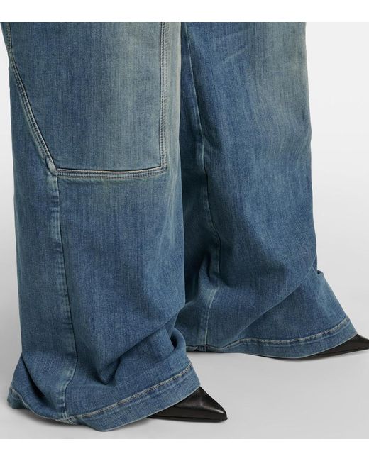 Rick Owens Blue Drkshdw Jumbo Belas Cargo Jeans