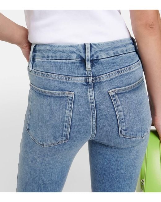 FRAME Blue Le Super High Flare Jeans