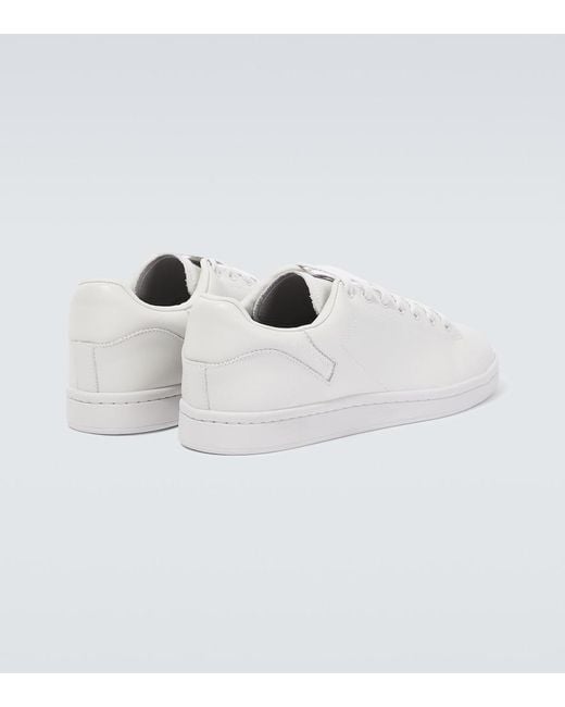 Raf Simons White Orion Leather Sneakers for men