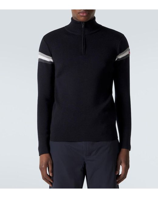 Fusalp Blue Wengen Iv Wool Half-Zip Sweater for men
