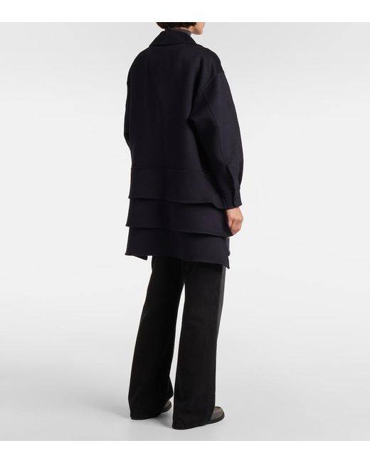 Max Mara Blue Pinna Wool Minidress