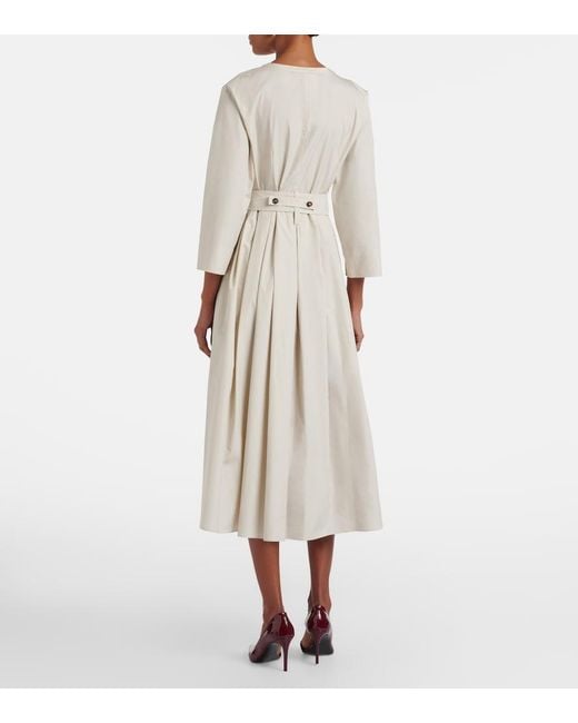 Max Mara Natural Giorno Belted Cotton Shirt Dress