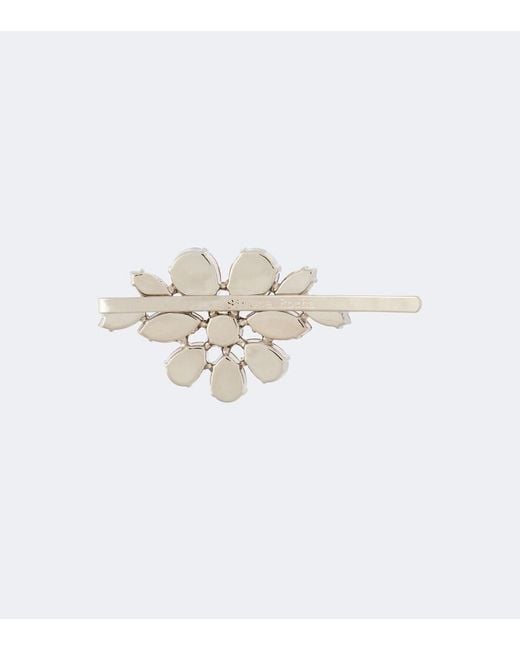 Simone Rocha Red Crystal-Embellished Hair Clip