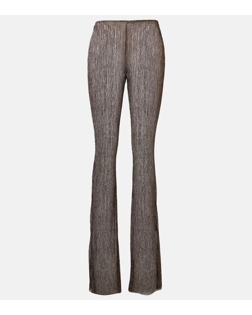 Pantalon Evase Dries A Sequins Cala De La Cruz en coloris Gray