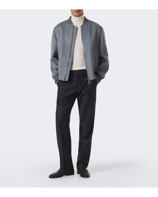 Slowear White Virgin Wool Turtleneck Sweater for men