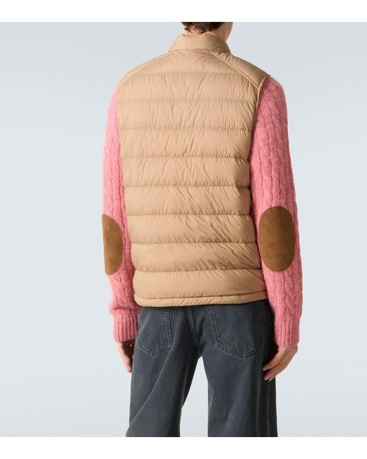 Chaleco De Plumas Barthe Moncler de hombre de color Natural
