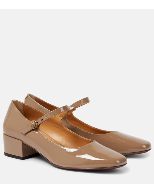 Escarpins Mary Jane En Cuir Verni Tod's en coloris Brown