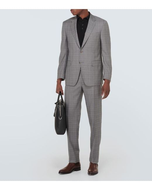 Canali Anzug aus Wolle in Gray für Herren