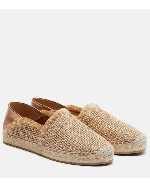 Jimmy Choo Natural Avi Woven Espadrilles