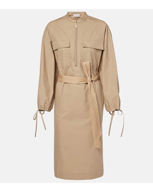 Abito Midi di Moncler in Natural