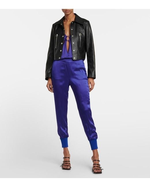 Stella McCartney Blue Relaxed-fit Pants
