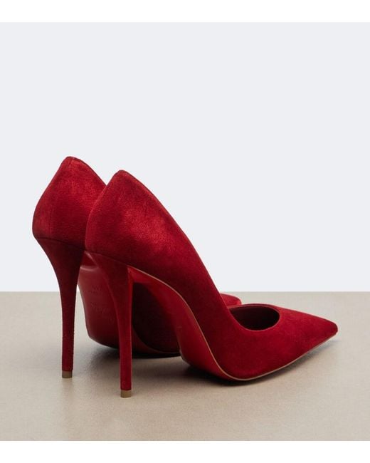 Christian Louboutin Red Miss Z Suede Pumps