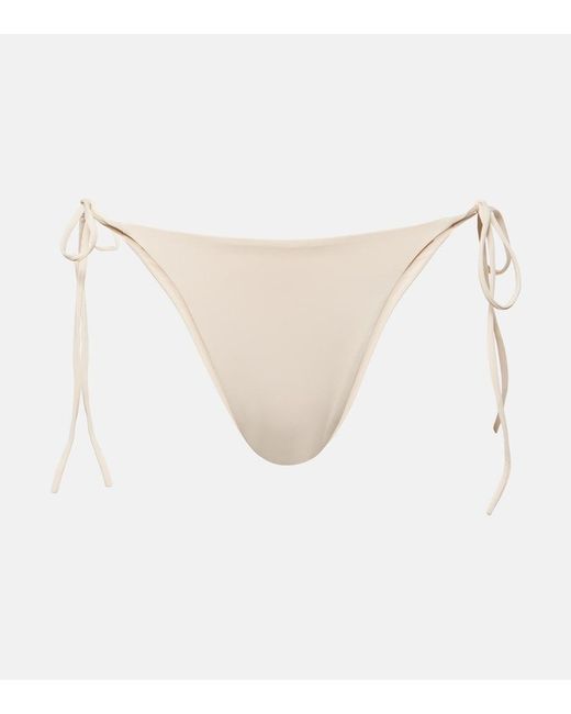 Magda Butrym White Low-Rise Bikini Bottoms