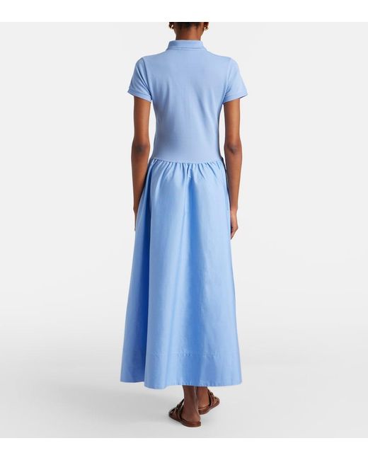 Polo Ralph Lauren Blue Cotton-Blend Shirt Dress
