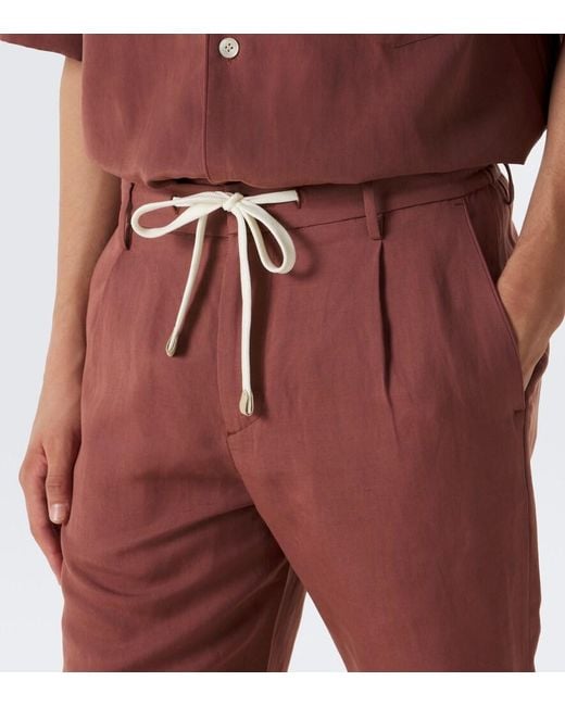 Eleventy Red Bermuda Shorts for men