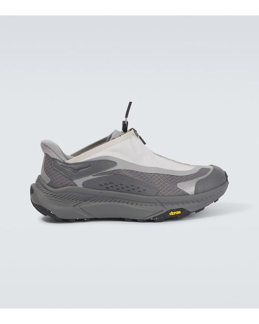 Hoka One One Gray Project Transport Ripstop Sneakers for men