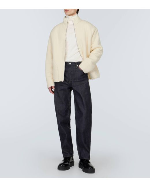 Jil Sander Natural Cotton Fleece Jacket for men