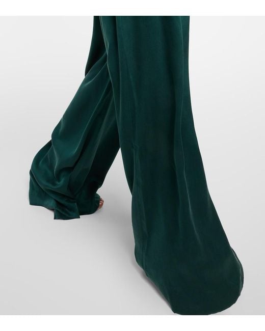 Zimmermann Green Belted Wide-leg Trousers