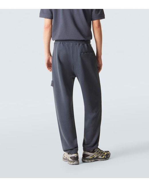 Stone Island Blue Cotton Sweatpants for men