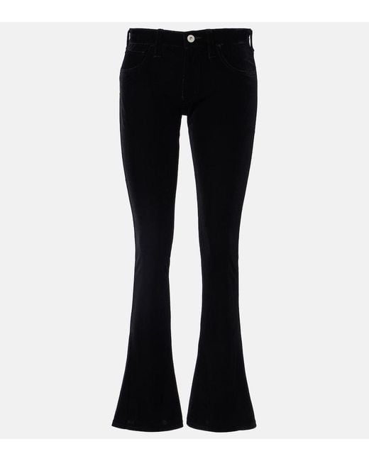 Junya Watanabe Black High-Rise Flared Pants