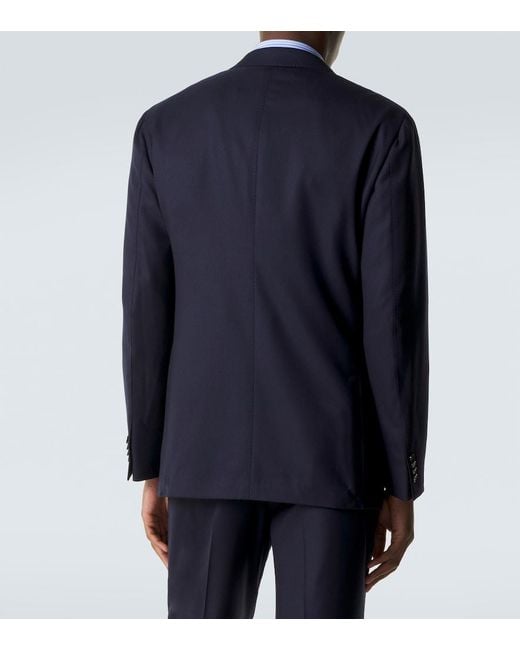 Dunhill Blue Wool Blazer for men
