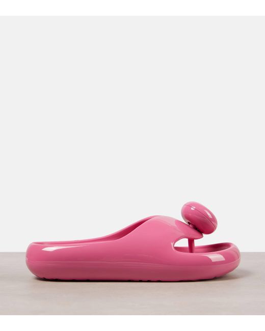 Loewe Pink Paula's Ibiza Foam Pebble Thong Sandals