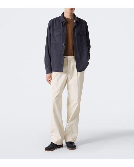 Tod's Blue Tabs Leather And Suede Sneakers for men