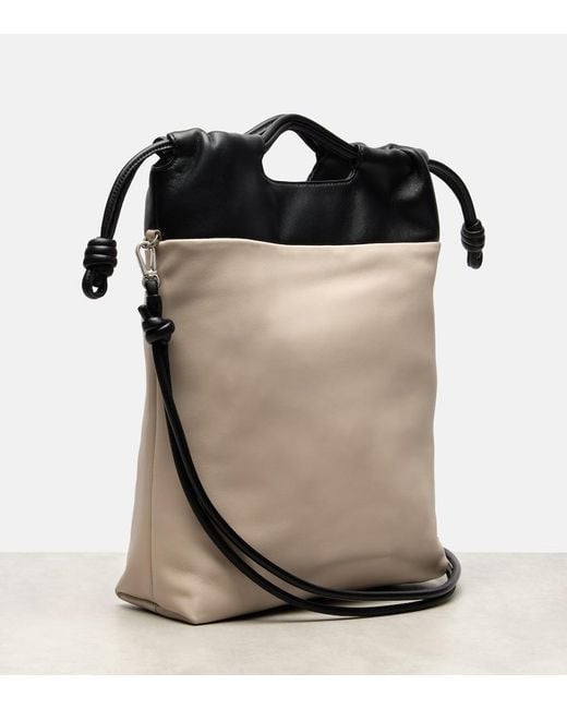 Loewe Black Flamenco Leather Clutch