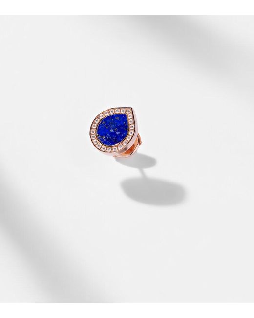 Repossi Blue Antifer 18Kt Stud Earrings With Lapis Lazuli And Diamonds