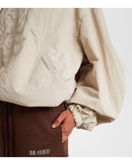 Chaqueta Con Cordon The Attico de color Natural