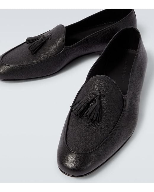 Manolo Blahnik Loafers Lennox Aus Leder in Black für Herren