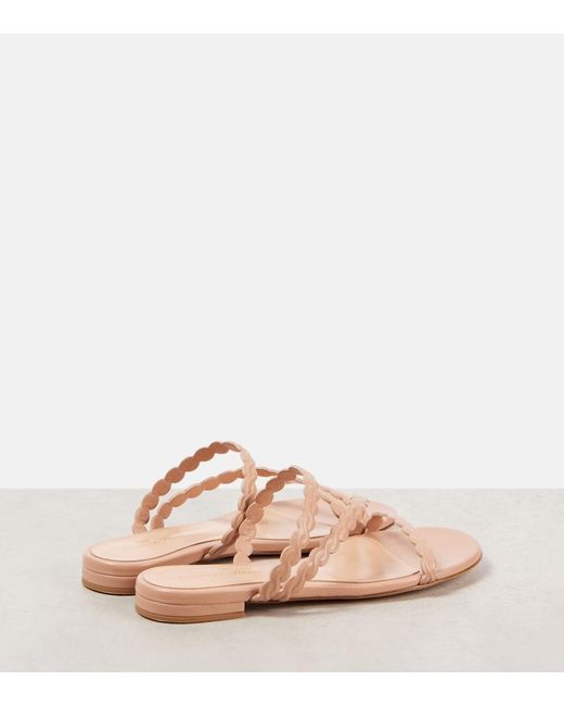 Gianvito Rossi Pink Leather Sandals