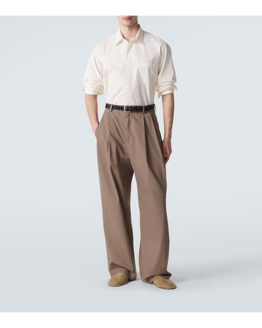 The Row White Marek Cotton Shirt for men