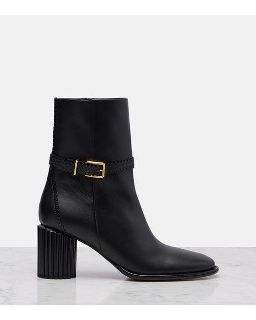 Zimmermann Black Eddie 70 Leather Ankle Boots